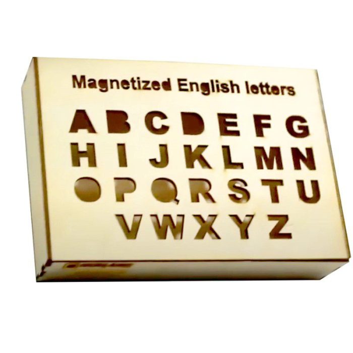 ⁦صندوق حروف اللغة الإنجليزية الممغنط | سكوير⁩ - الصورة ⁦2⁩