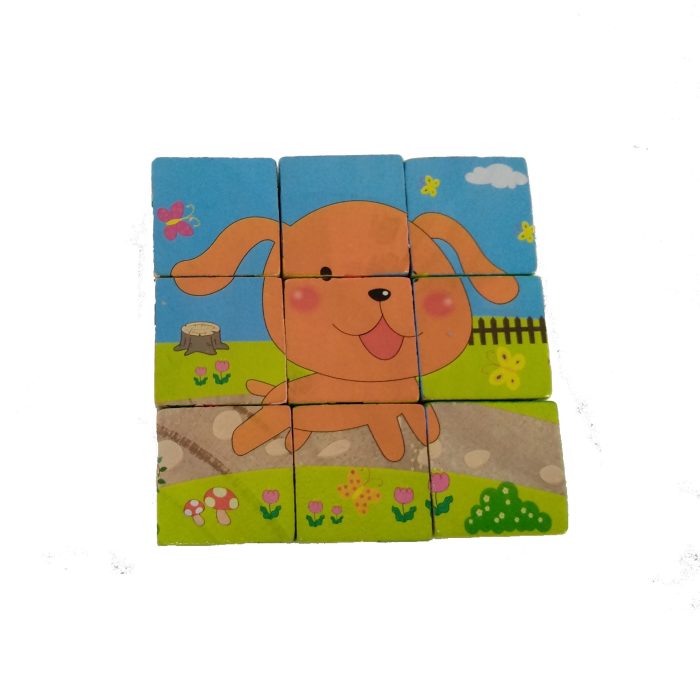 ⁦بازل مكعبات 9قطع حيوانات تمساح⁩ - الصورة ⁦3⁩