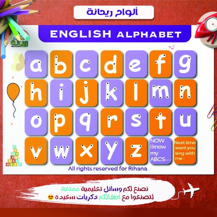 ⁦الحروف والارقام الانجليزية⁩ - الصورة ⁦3⁩