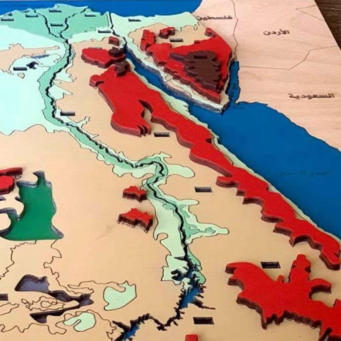 ⁦خريطة تضاريس مصر بالاطار-كيدي وود⁩ - الصورة ⁦4⁩
