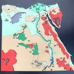 ⁦خريطة تضاريس مصر بالاطار-كيدي وود⁩ - الصورة ⁦2⁩