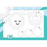 ⁦بطاقات تدريبات ما قبل الكتابة ( trace)⁩ - الصورة ⁦3⁩